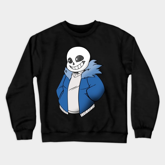 sans from undertale Crewneck Sweatshirt by xenomorphgrove